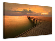 Canvas print The Footbridge  By The Sea