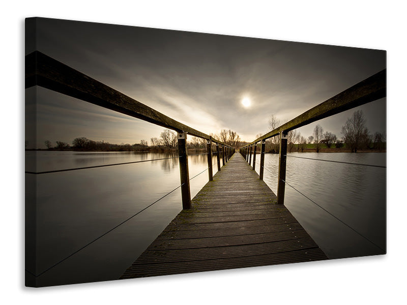 Canvas print The Wooden Bridge