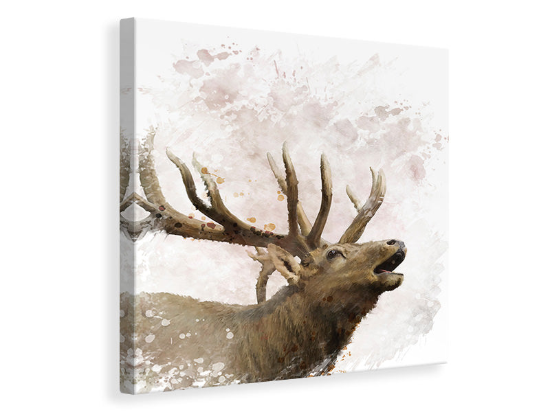 Canvas print Elk Painting