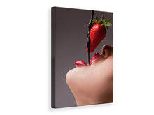 Load image into Gallery viewer, Canvas print Strawberry Kiss
