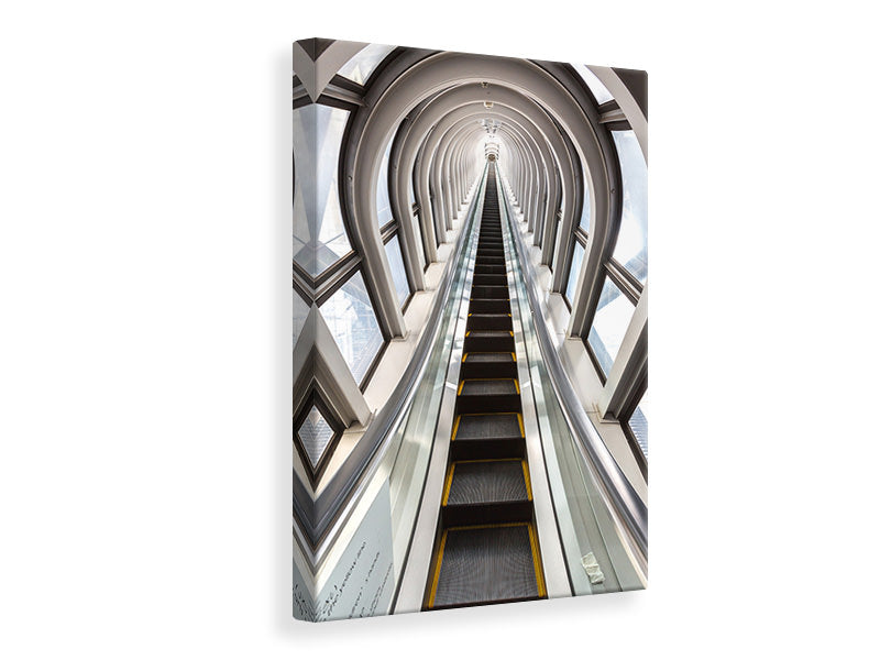 Canvas print Futuristic Escalator