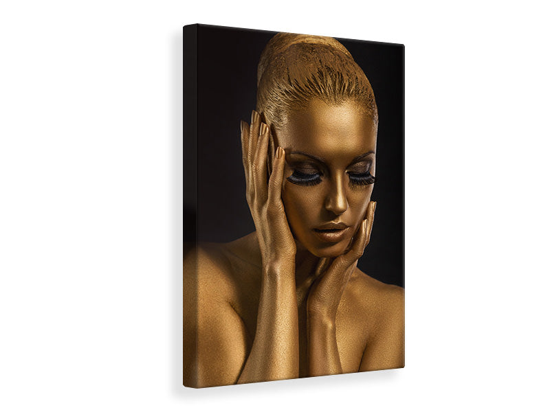 Canvas print Gold-Face