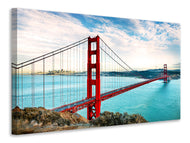 Canvas print Red Golden Gate Bridge