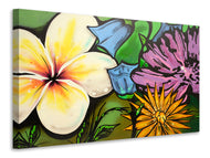 Canvas print Graffiti Flowers