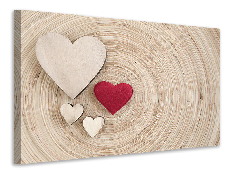 Canvas print Hearts