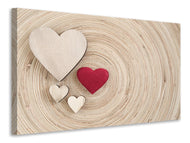 Canvas print Hearts