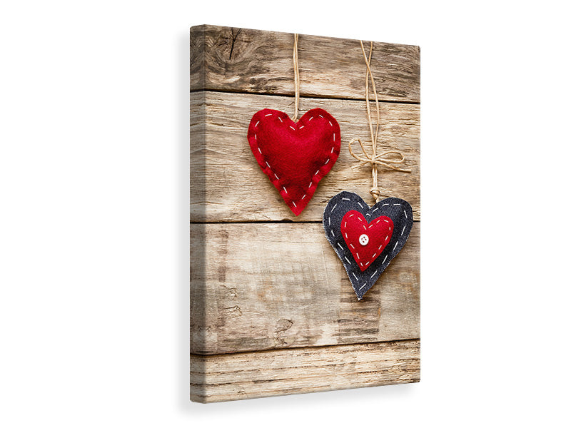 Canvas print Heart Romance