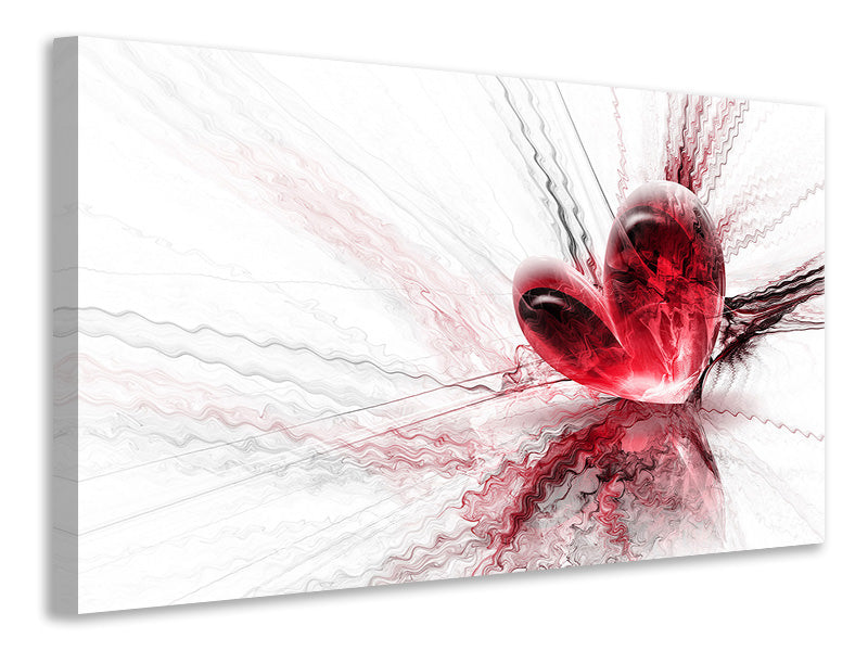 Canvas print Heart Reflection