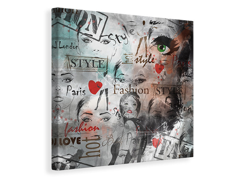 Canvas print I Love Paris