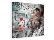 Canvas print I Love Paris