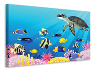 Canvas print Children`s Underwater World