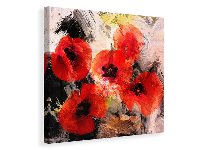 Canvas print Poppy Portrayal