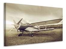 Load image into Gallery viewer, Canvas print Nostalgic Aircraft In Retro Style
