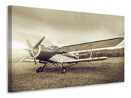 Canvas print Nostalgic Aircraft In Retro Style