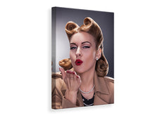 Load image into Gallery viewer, Canvas print Pin Up Kiss
