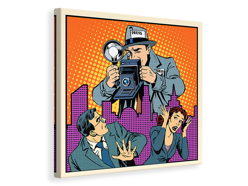 Canvas print Pop Art Paparazzi