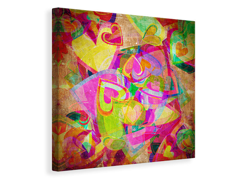 Canvas print Retro Love
