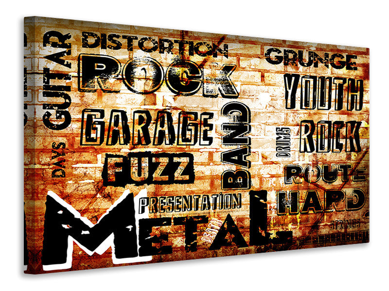 Canvas print Rock In Grunge Style