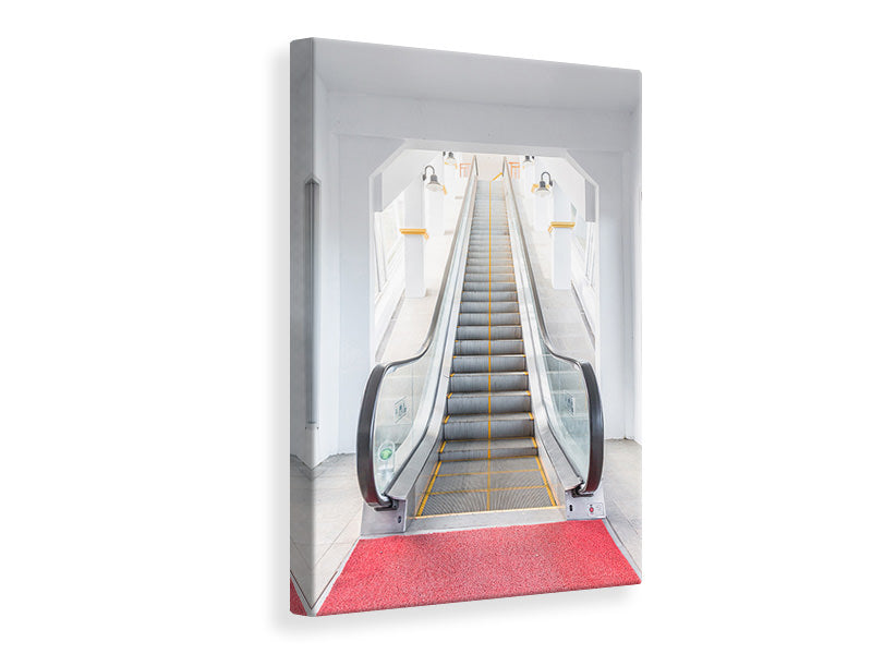 Canvas print Escalator