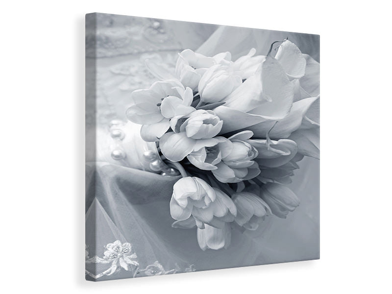 Canvas print Romantic Tulips Bouquet