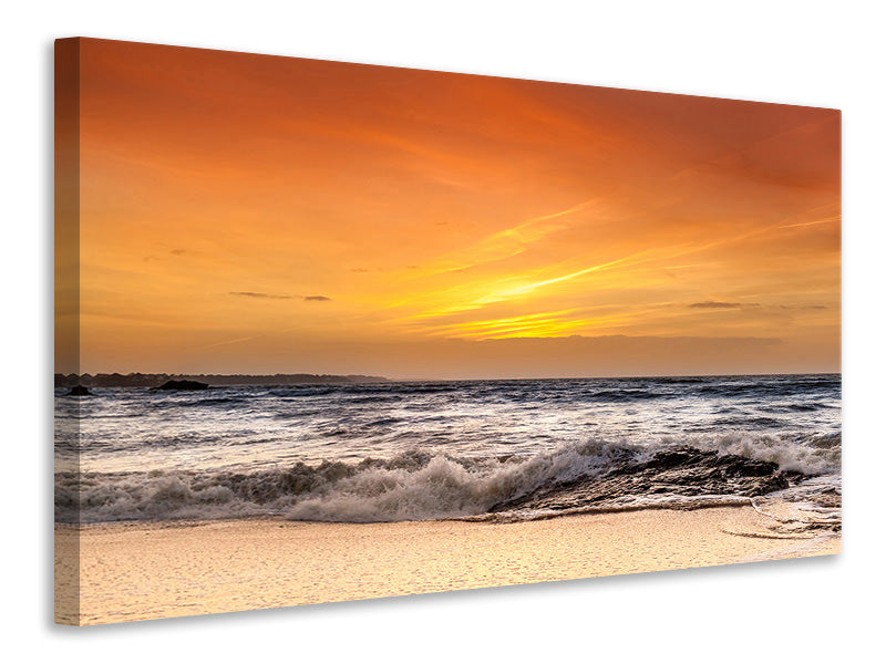 Canvas print Lake With Sunset