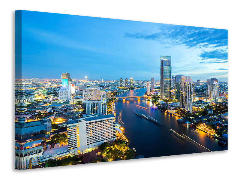 Canvas print Skyline Bangkok At Dusk