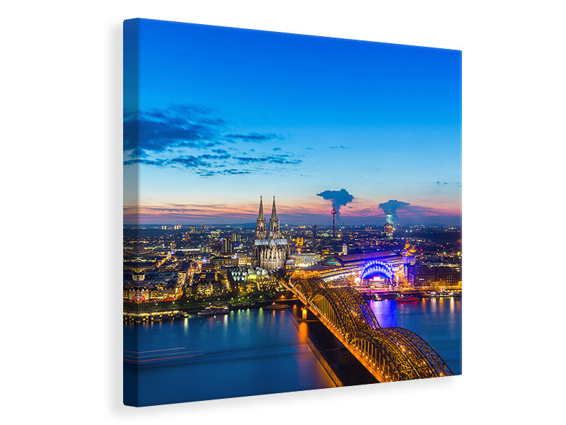 Canvas print Skyline A Penthouse In Cologne