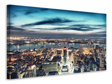 Load image into Gallery viewer, Canvas print Skyline Manhattan City Lights
