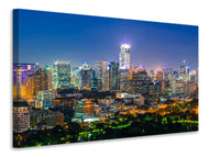 Canvas print Skyline One Night In Bangkok