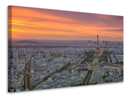 Canvas print Paris Skyline At Sunset