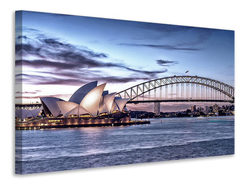Canvas print Skyline Sydney Opera House