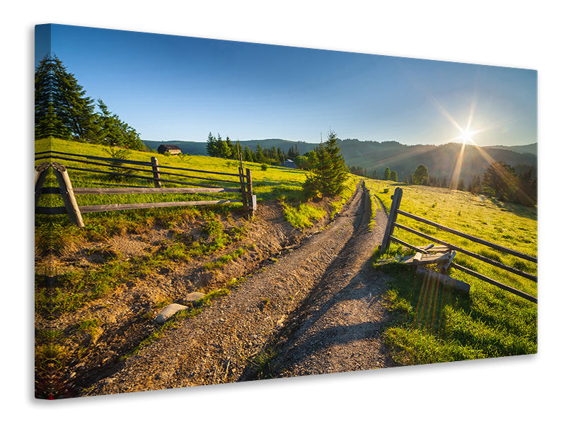 Canvas print Sunrise At Mountain