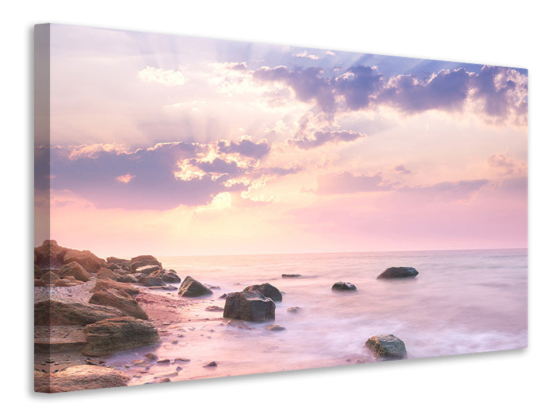 Canvas print Sunrise At Sea