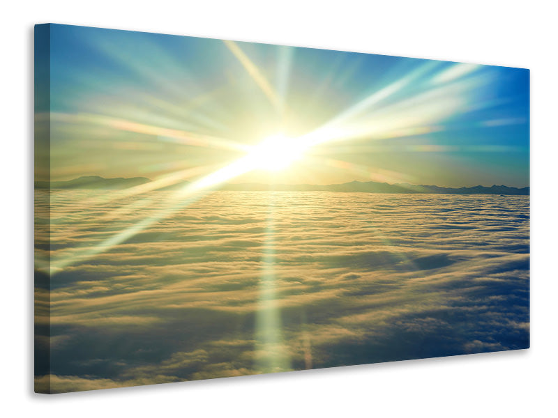 Canvas print Sunrise Above The Clouds