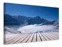 Load image into Gallery viewer, Canvas print Sun Terrace In The Swiss Alps
