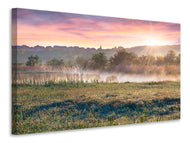 Canvas print Sunset On hill