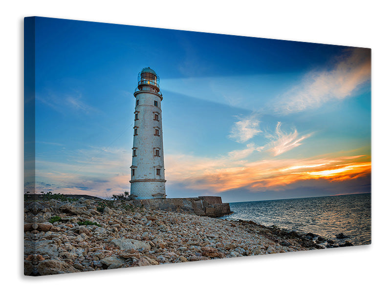 Canvas print Sunset At The Lighthouse