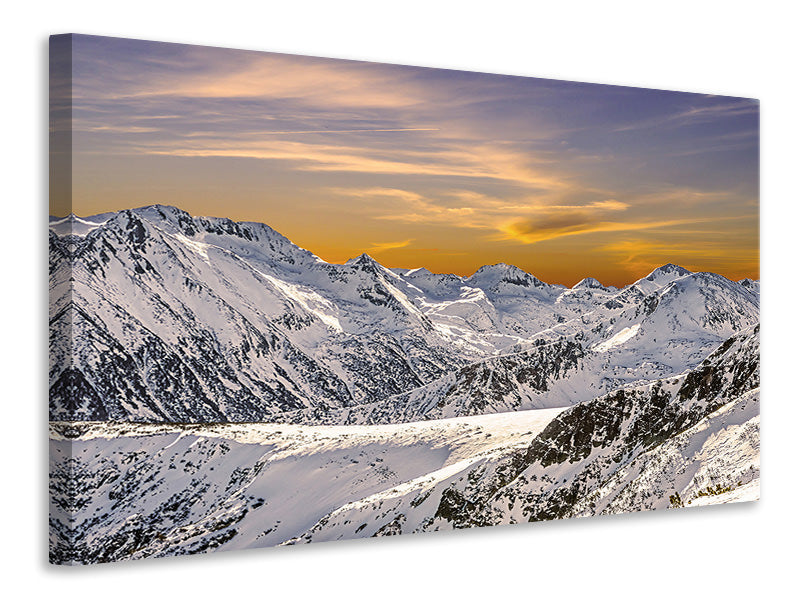 Canvas print Sunset In The Mountains