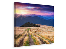 Load image into Gallery viewer, Canvas print Sunset In The Mountain Scenery
