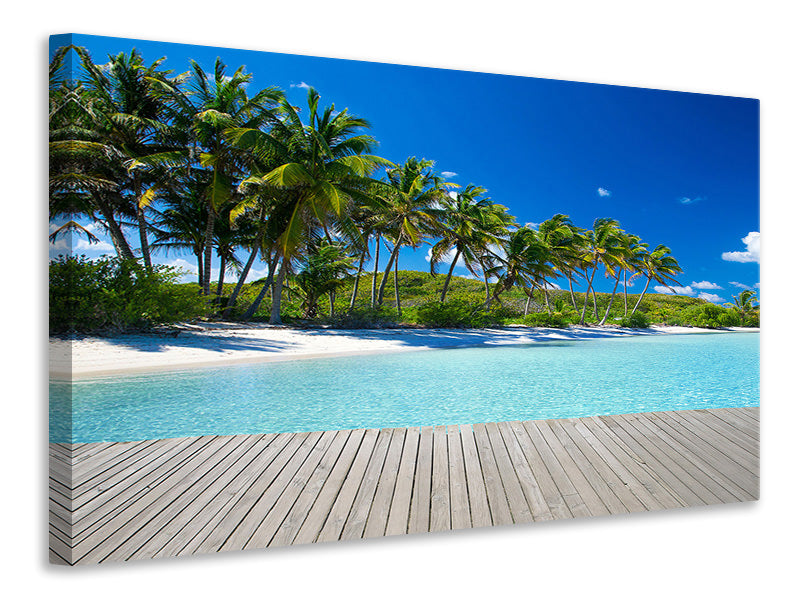 Canvas print Beach Palms