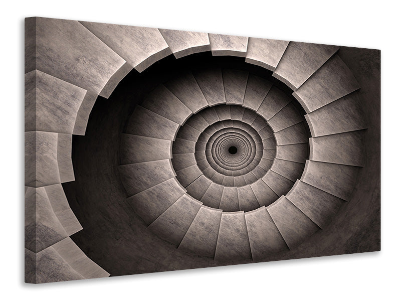 Canvas print Stone Spiral Staircase