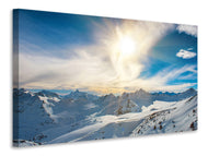 Canvas print Over The Snowy Peaks