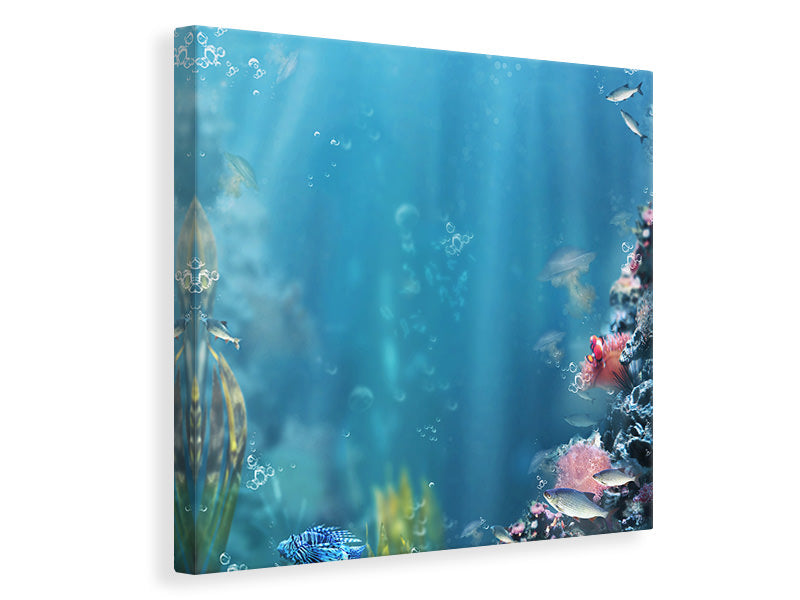 Canvas print Underwater