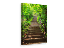 Load image into Gallery viewer, Canvas print Wood Stairs
