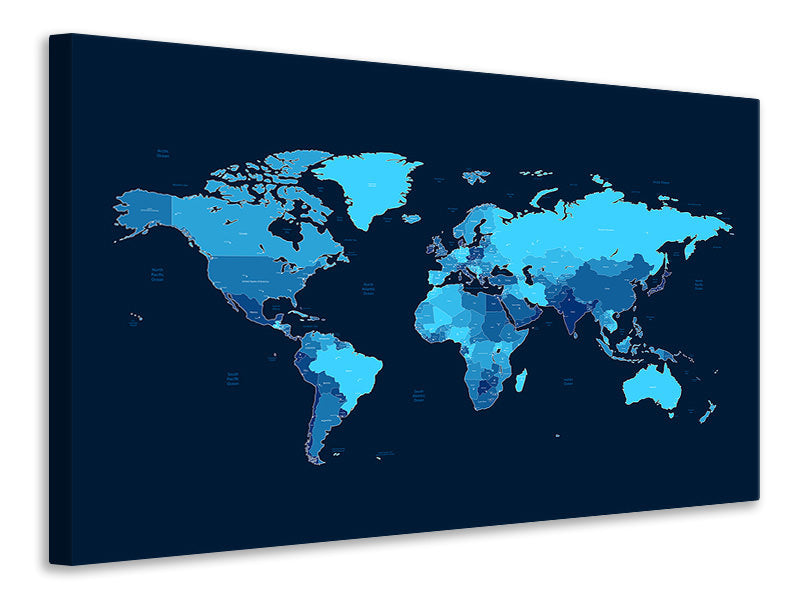 Canvas print World Map