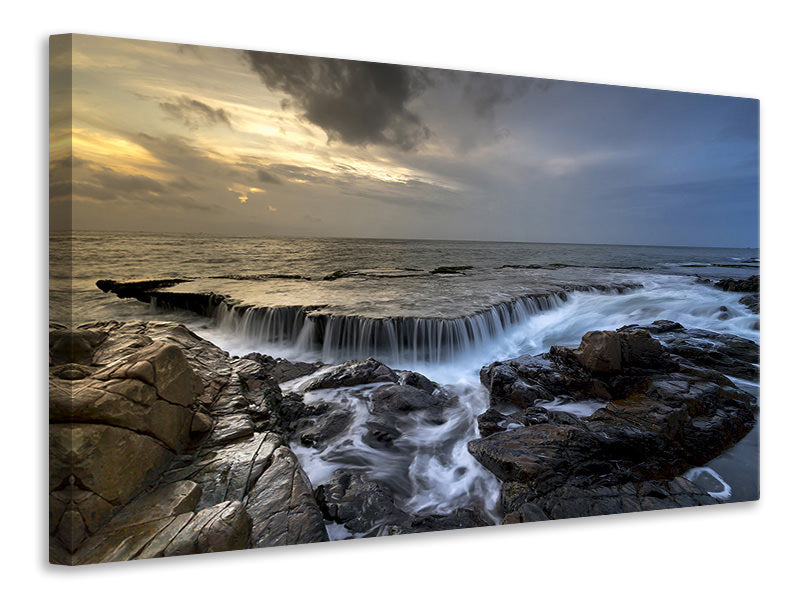 Canvas print Evening mood at the sea