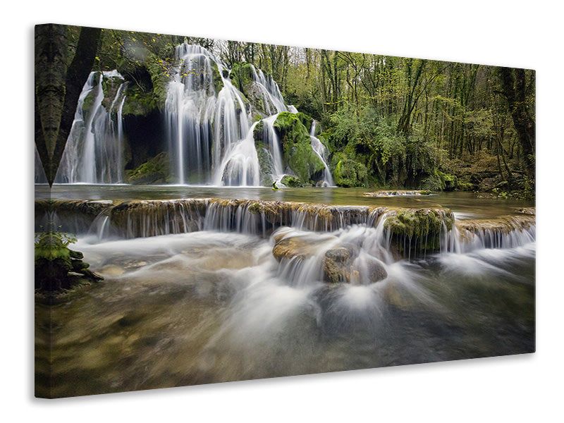 Canvas print Attention waterfalls