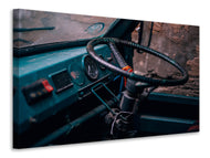 Canvas print Old vehicle cabin