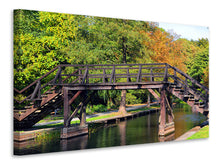 Load image into Gallery viewer, Canvas print Old wood bridge
