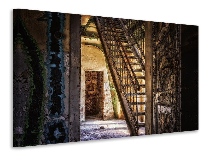 Canvas print Old stairs